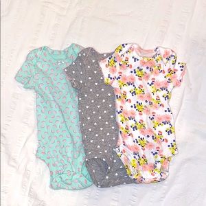Set of 3 Simple Joys Carter’s newborn onesie